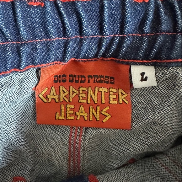 Big Bud Press Painted Carpenter Jeans Size Large - Picture 5 of 10